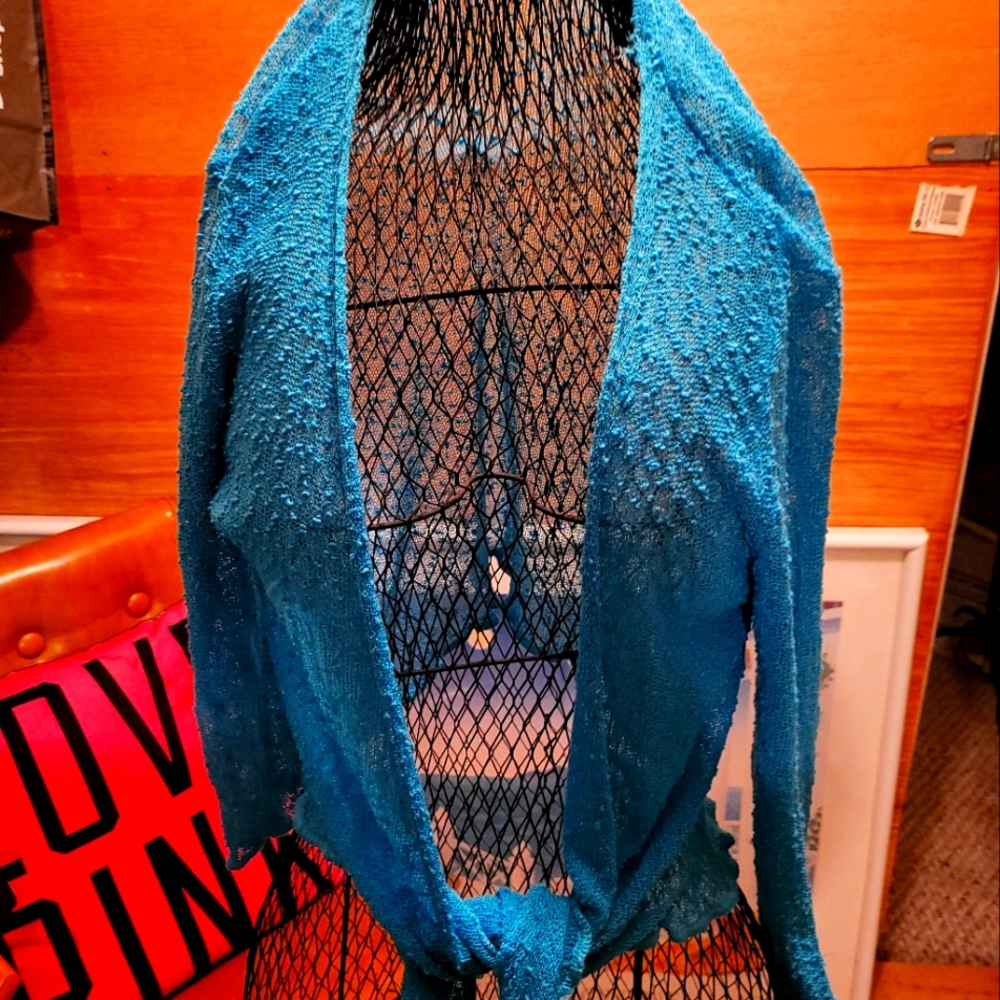 Teal Cropped Wrap